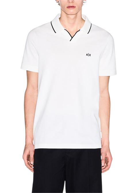 Polo classica in piqué di cotone traspirante ARMANI EXCHANGE | Polo | XM002401 AF10366U0009